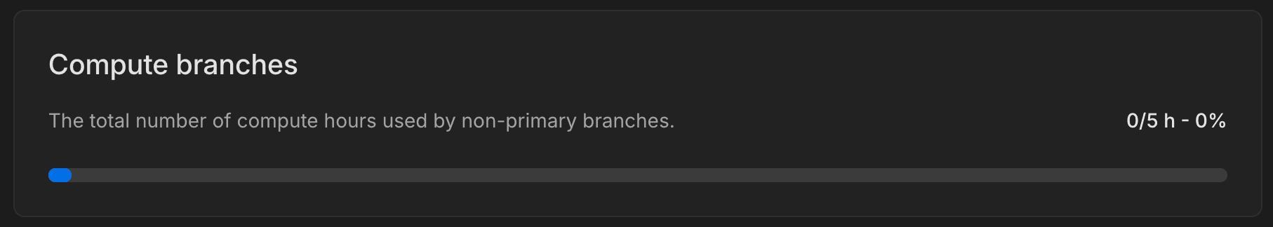 Compute branches metric